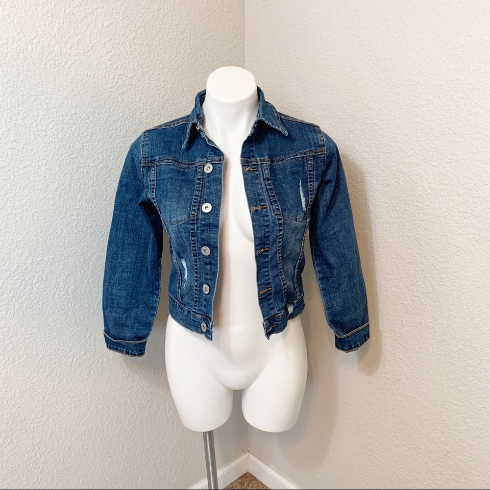 Hudson Jeans Lightly Distressed Jean Jacket Sz Sm